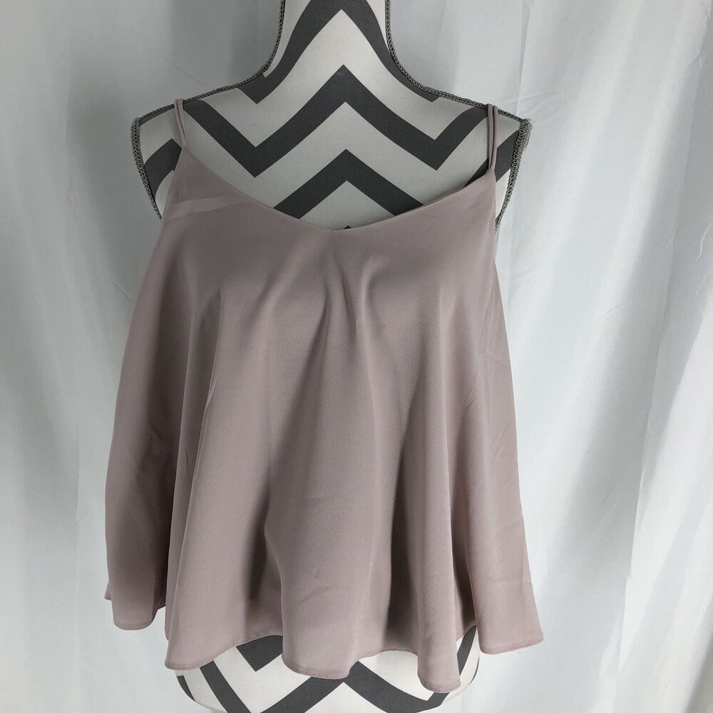 Topshop Women's Dusty Pink Swing Camisole Tank Top, Size 8